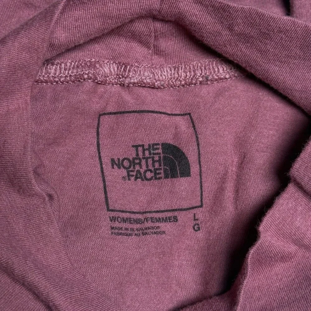The North Face Coordinates Pink Workout Crop Top Large Mock Neck Gym Athleisure - Picture 4 of 7
